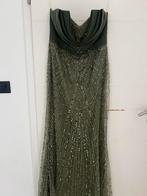 Groene gala jurk 44, Kleding | Dames, Gelegenheidskleding, Ophalen, Gedragen