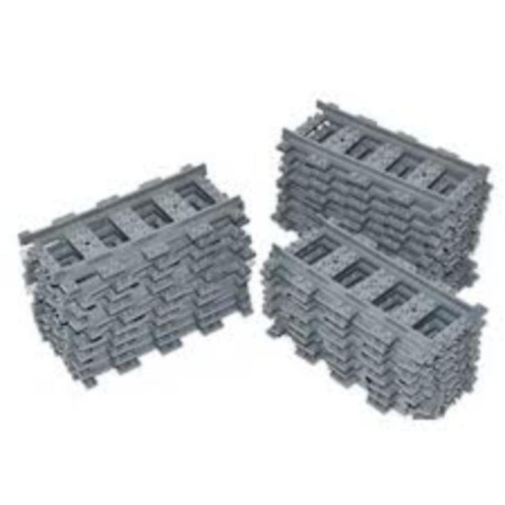 Lego sporenset trein: 20 rechte rails (Knalprijs!), Kinderen en Baby's, Speelgoed | Duplo en Lego, Nieuw, Lego, Complete set, Ophalen of Verzenden