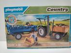 Playmobil country - tractor met accessoires, Hobby en Vrije tijd, Modelbouw | Auto's en Voertuigen, Ophalen, Zo goed als nieuw