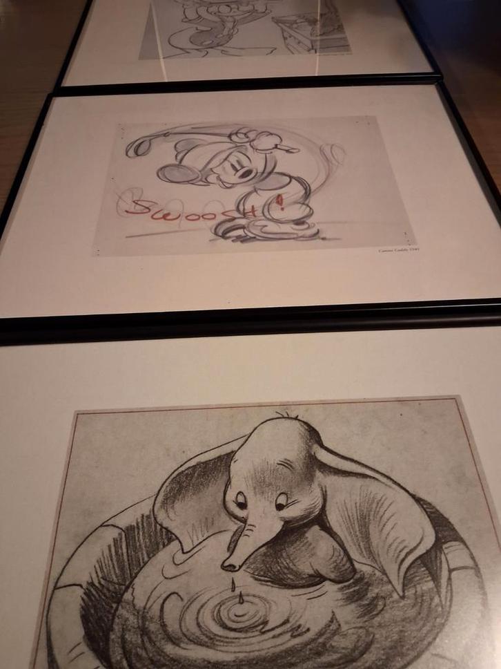 Officiële uitgave: Disney werken: 3 stuks., Antiek en Kunst, Kunst | Tekeningen en Fotografie, Ophalen of Verzenden