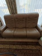 Lederen salon met 1-2-3 zit met relax, Huis en Inrichting, Ophalen, Gebruikt, Leer