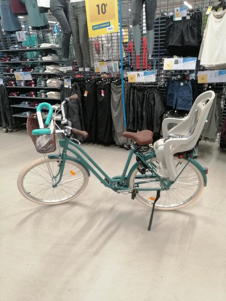 Btwin ELOPS Stadsfiets 520 laag frame groen, Fietsen en Brommers, Fietsen | Dames | Damesfietsen, Gebruikt, Overige merken, Ophalen