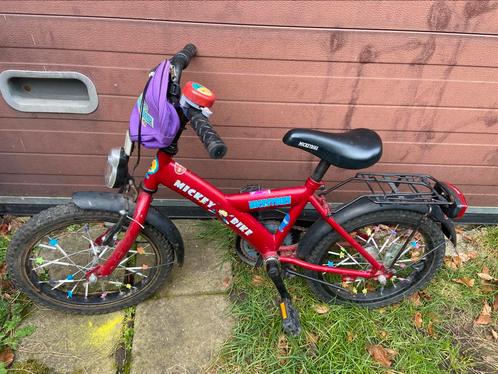 Kinderfiets 16 inch Mickey bike unisex jongen of meisje, Fietsen en Brommers, Fietsen | Kinderfietsjes, Zo goed als nieuw, Ophalen