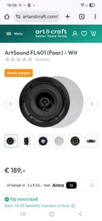 +++ 6 x Artsound inbouwluidspreker fl 401 +++, Audio, Tv en Foto, Luidsprekerboxen, Gebruikt, Overige typen, Minder dan 60 watt