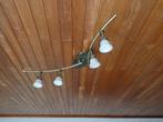 Plafondverlichting met 4 lampen + 1 gratis (zie tekst), Ophalen, Gebruikt, Glas, LED
