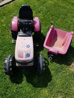 Tractor met  karretje, Kinderen en Baby's, Ophalen, Gebruikt, Trapvoertuig