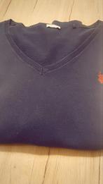 Fijn gebreide donkerblauwe trui Polo - maat 44, Enlèvement ou Envoi, Comme neuf, Taille 42/44 (L)