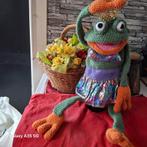 Handpop kikker prinses groot 50cm, Ophalen of Verzenden, Nieuw, Overige typen