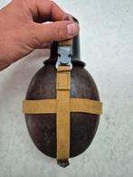 Duitse originele coco veldfles gerestaureerd, Ophalen of Verzenden