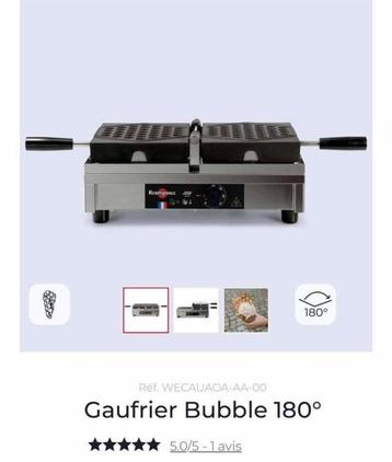 Professioneel wafelijzer met wafelbubbels  beschikbaar voor biedingen
