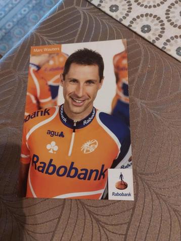 Wielerkaart : Marc Wauters / Rabobank beschikbaar voor biedingen