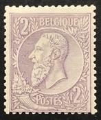 1884-91. Leopold ll. 2F. MLH. Gom +++., Postzegels en Munten, Postzegels | Europa | België, Spoor van plakker, Koninklijk huis