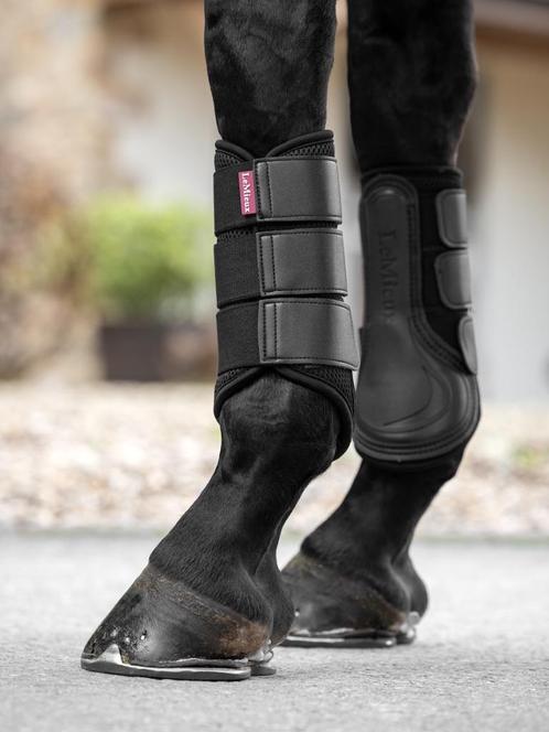 LeMieux Mesh Brushing Boots zwart M + L + XL SALE, Dieren en Toebehoren, Paarden en Pony's | Beschermers, Nieuw, Rijden, Springen