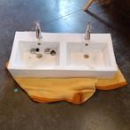Dubbele lavabo met kranen, Ophalen, Gebruikt