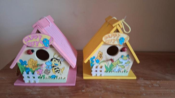 2 Voederhuisjes (€3/stuk), Hobby & Loisirs créatifs, Hobby & Loisirs Autre, Comme neuf, Enlèvement ou Envoi
