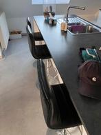 Drie barstoelen, Huis en Inrichting, Tafels | Statafels, Ophalen, In hoogte verstelbaar, Gebruikt