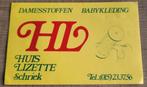 Oude sticker: Huis Lizette Schriek, Verzamelen, Ophalen of Verzenden, Gebruikt, Winkel of Supermarkt