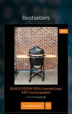 LAATSTE WEEK BlackFridayDeal kamado large met starterspakket, Tuin en Terras, Houtskoolbarbecues, Ophalen of Verzenden, Nieuw