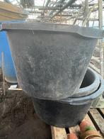 Grote bloempotten extra zware plastiek 46 x 33 cm, Kunststof, Gebruikt, 40 cm of meer, Rond