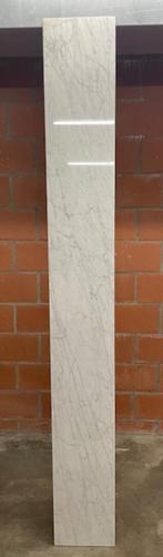 NIEUWE Witte "Carrara" Marmeren plaat 228 cm x 28 cm, Ophalen, Nieuw, Overige materialen, 20 tot 50 mm