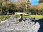 4 chaises de jardin en fer forgé, Jardin & Terrasse, Ensembles de jardin, Chaise, Autres matériaux, 4 places, Utilisé