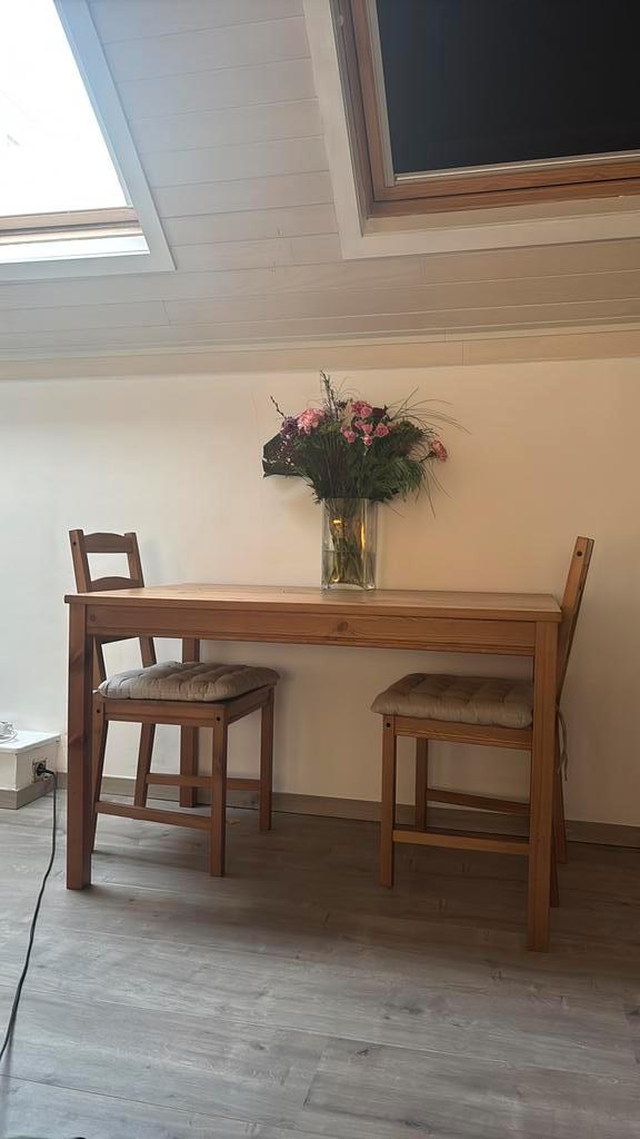 Tafel en stoelen ikea, Huis en Inrichting, Tafels | Eettafels, Zo goed als nieuw, Ophalen