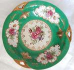 Coupelle vert émeraude blanc rose or, ø19cm, Antiek en Kunst, Antiek | Porselein, Ophalen