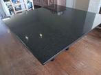 Zwarte marmeren tafel, Huis en Inrichting, Overige materialen, 100 tot 150 cm, Zo goed als nieuw, Ophalen