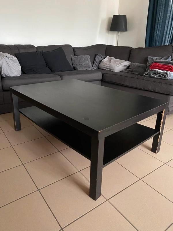 Table basse noire IKEA LACK, Maison & Meubles, Tables | Tables de salon, Utilisé, Enlèvement