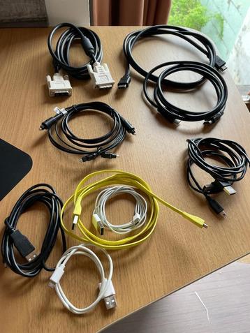 Computer kabels - USB, HDMI, DVI, optical audio, ...