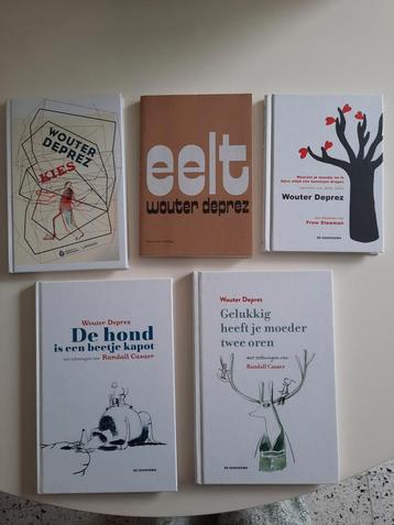Lot 5 boeken Wouter Deprez beschikbaar voor biedingen