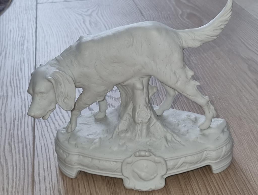Figurine de chien de chasse en biscuit, Enlèvement ou Envoi, Comme neuf