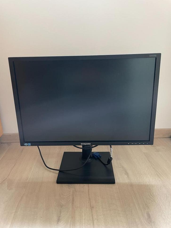 Écran Samsung 24'' S24C650BW – 19201200 (16:10), Computers en Software, Monitoren, Gebruikt, 60 Hz of minder, DVI, VGA, In hoogte verstelbaar
