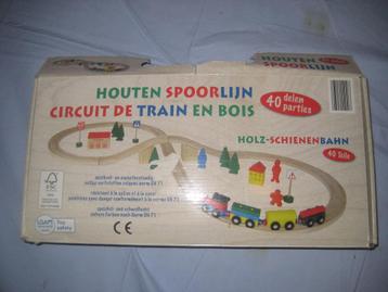 Circuit de train en bois, Enfants & Bébés, Jouets | Circuits, Neuf, Autres marques, Enlèvement ou Envoi, Circuit