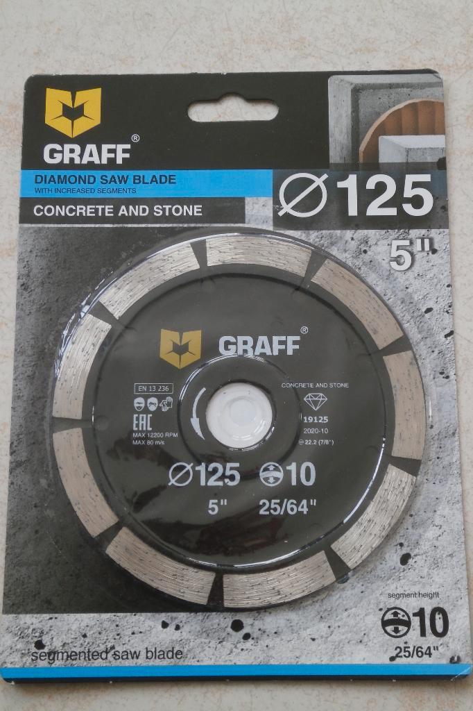 disque diamant de 125 mm convient à la coupe du béton, Bricolage & Construction, Outillage | Meuleuses, Enlèvement ou Envoi