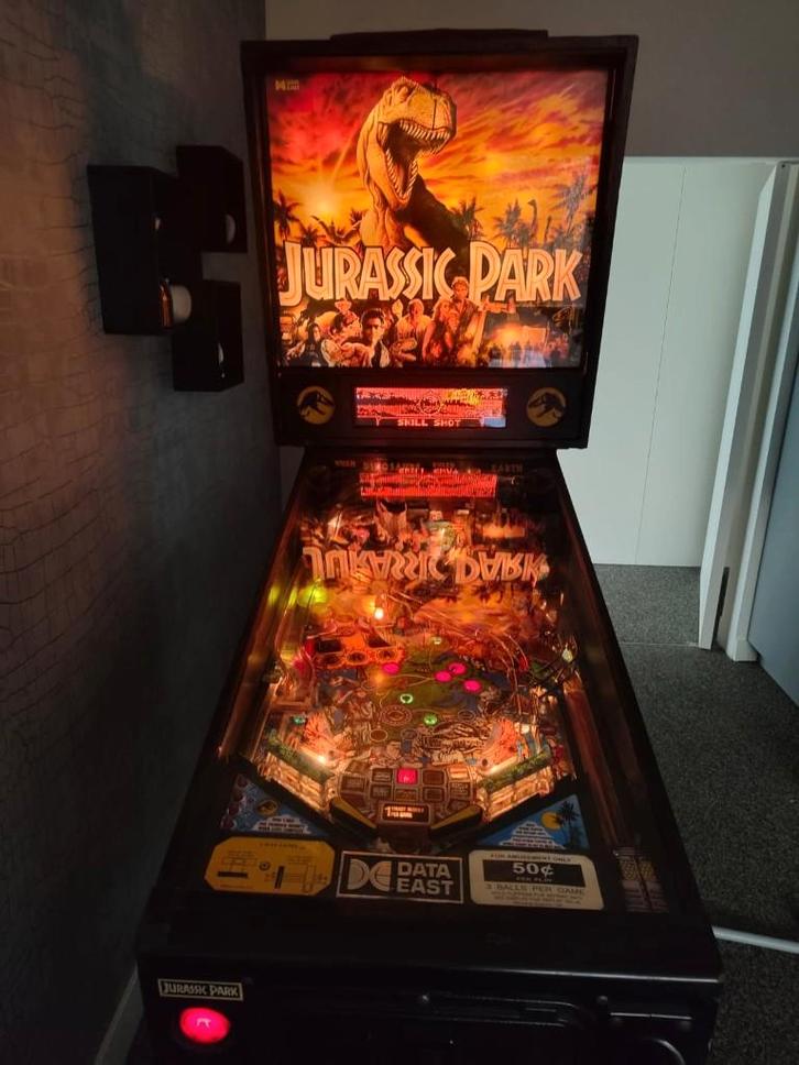 Jurassic Park Flipperkast – Data East (DMD), Collections, Machines | Flipper (jeu), Utilisé, Imprimante matricielle, Data East