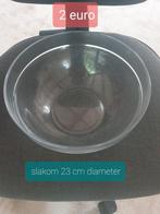 Glazen slakom in prima staat (23 cm diameter), Ophalen of Verzenden, Zo goed als nieuw