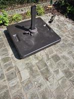 Exterioo pedito parasolvoet beton bruin 120 kg op wielen, Tuin en Terras, Parasols, Ophalen, Zo goed als nieuw, Parasolvoet