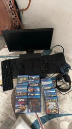 Playstation set, Games en Spelcomputers, Spelcomputers | Sony PlayStation 2, Ophalen, Met games, Zwart, Zo goed als nieuw