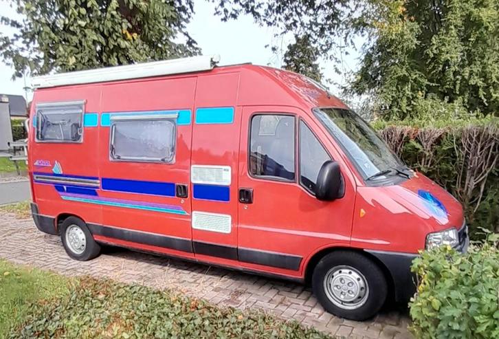 fiat ducato 244l, 2.8jtd motor met 128pk, bouwjaar 2003, Caravans en Kamperen, Mobilhomes, Particulier, tot en met 3, Buscamper of Camperbus