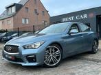 Infiniti Q50S 3.5i V6 Hybrid * Full Option, 4 deurs, 268 kW, Blauw, Leder en Stof