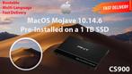 Mojave 10.14.6 Voor-Geïnstalleerde PNY SSD 1 TB OSX OS X, Verzenden, Nieuw, MacOS