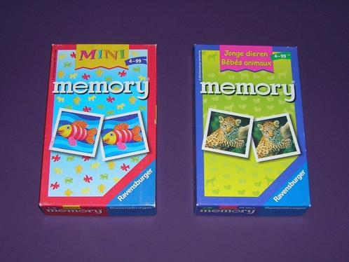 Spel: Mini Memory en Memory Jonge dieren, Hobby en Vrije tijd, Gezelschapsspellen | Overige, Zo goed als nieuw, Ophalen