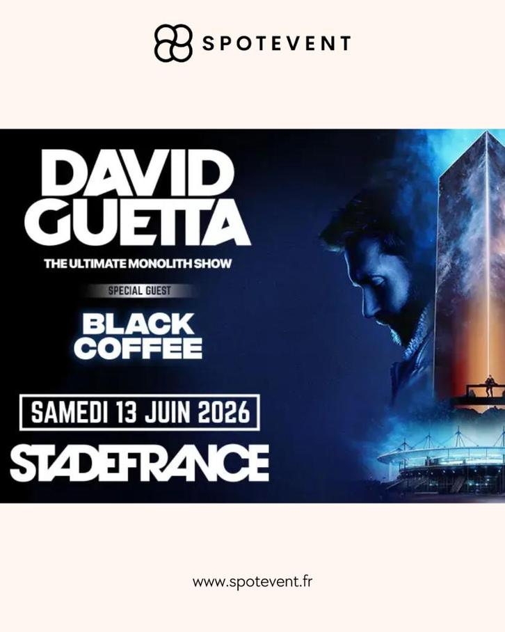 David Guetta - Tickets / Places - Concert, Tickets en Kaartjes, Concerten | House, Techno en Trance
