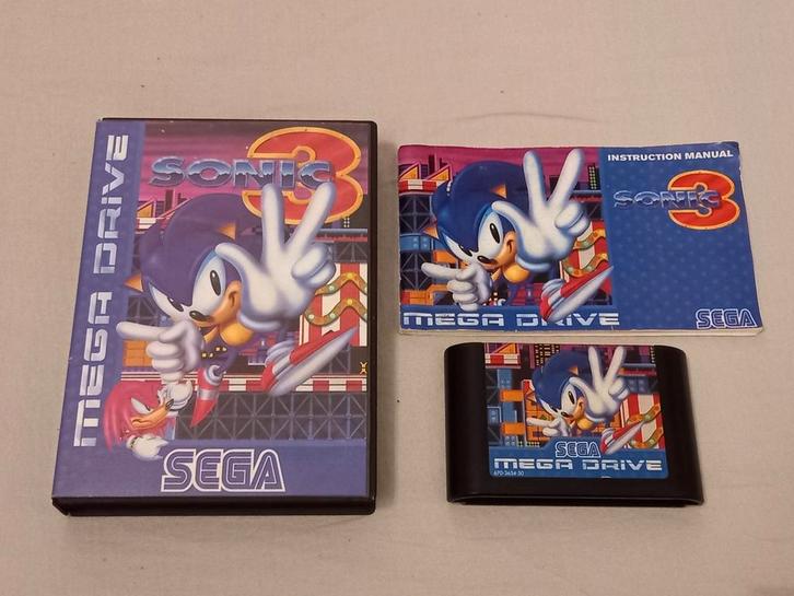 SEGA Mega Drive - Sonic 3, Games en Spelcomputers, Games | Sega, Gebruikt, Mega Drive, Platform, 2 spelers, Vanaf 3 jaar, Ophalen of Verzenden