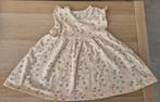 Beige jurk met kleine kleurrijke bloemen 100% katoen maat 62, Zeeman, Meisje, Jurkje of Rokje, Ophalen of Verzenden