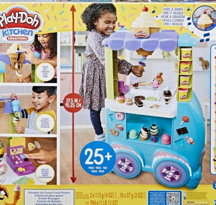 Play-Doh Kitchen Creations Ultieme ijscowagen NIEUW, Kinderen en Baby's, Speelgoed | Educatief en Creatief, Nieuw, Knutselen, Ophalen of Verzenden