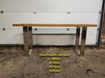 sidetable, Ophalen, Zo goed als nieuw, Rechthoekig, Eikenhout