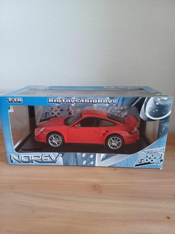 Porsche 911 GT2 Norev rood Nieuw in doos, Hobby en Vrije tijd, Modelauto's | 1:18, Nieuw, Auto, Norev, Ophalen