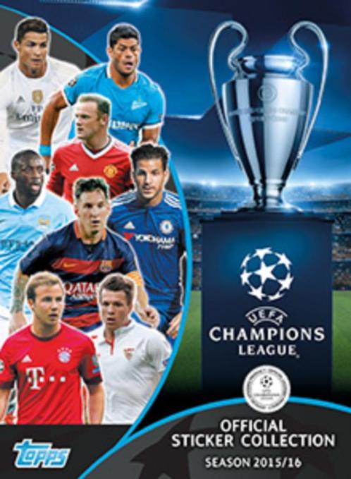 Stickers Topps UEFA Champions League 2015-2016, Hobby en Vrije tijd, Stickers en Plaatjes, Zo goed als nieuw, Meerdere stickers